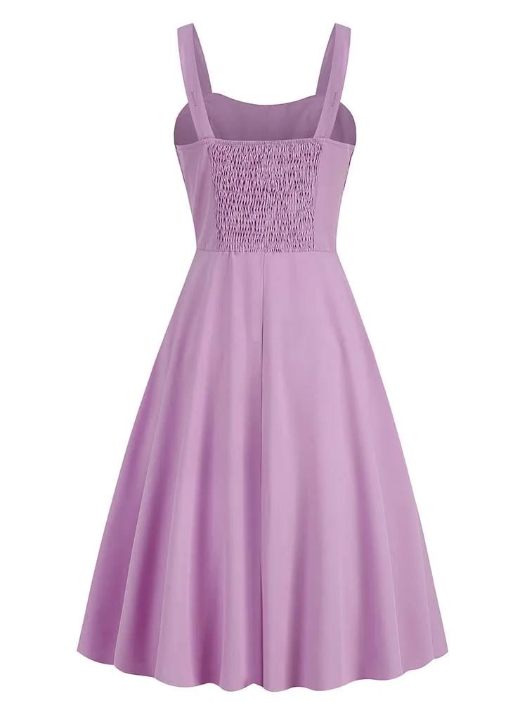 Robe Violette Vintage Année 50 - Louise Vintage