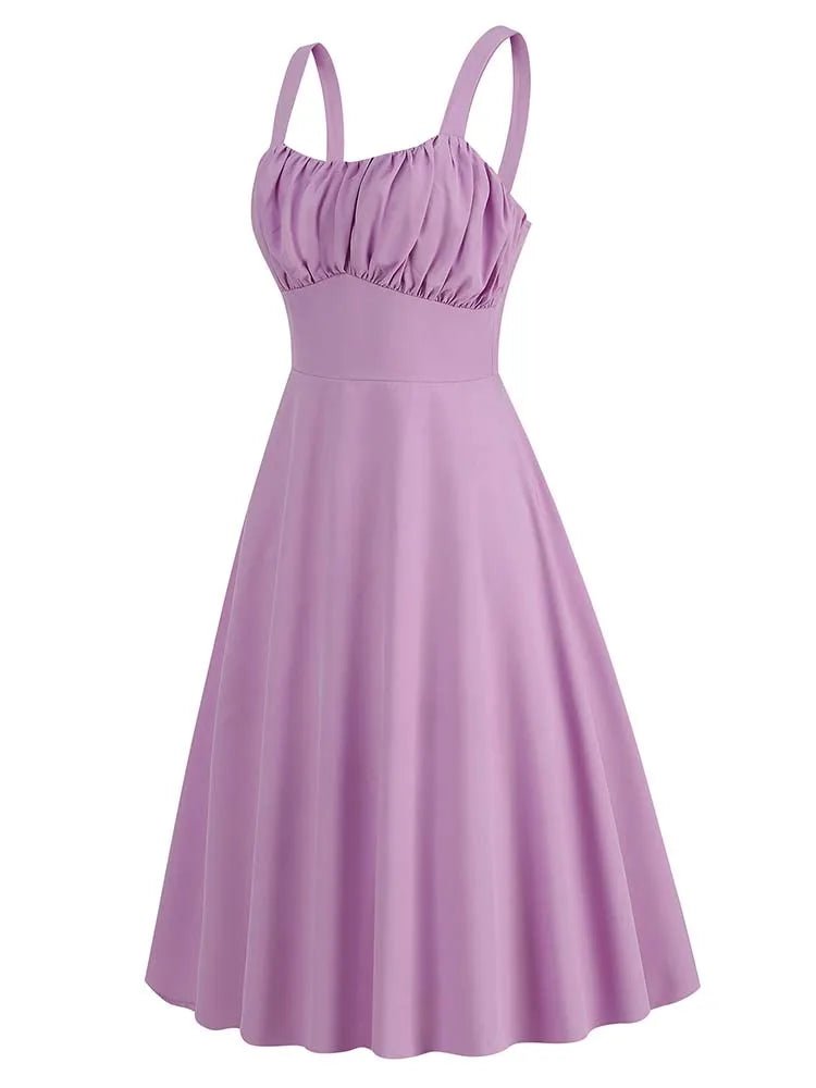 Robe Violette Vintage Année 50 - Louise Vintage