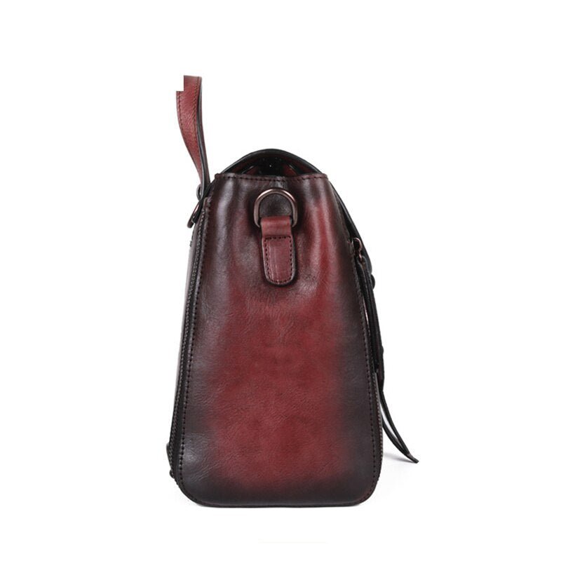 Sac à Dos Cuir Femme Vintage Violet - Louise Vintage