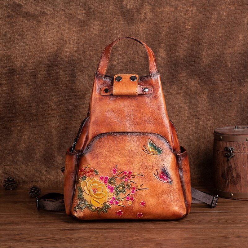 Sac à Dos Femme Style Vintage Marron - Louise Vintage