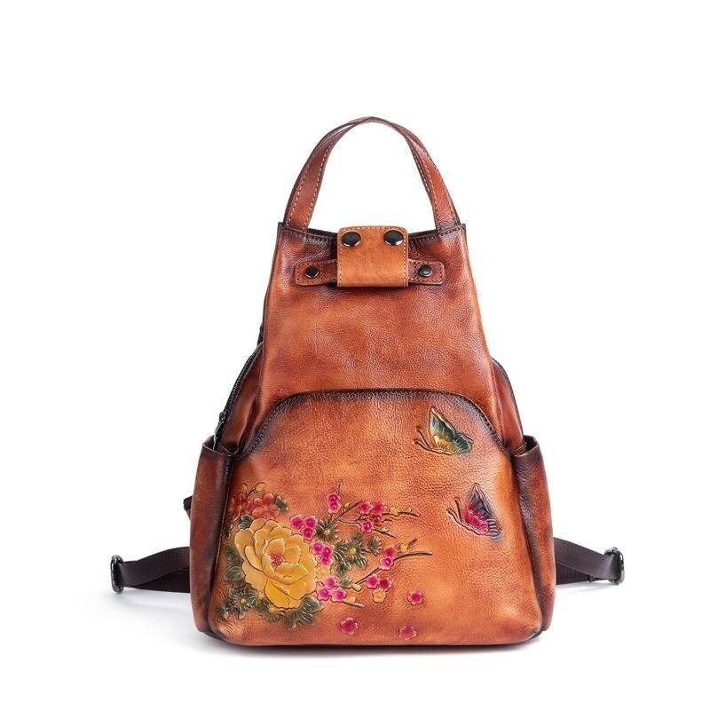 Sac à Dos Femme Style Vintage Marron - Louise Vintage