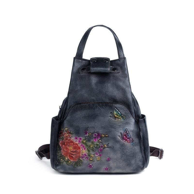 Sac à Dos Femme Style Vintage Noir - Louise Vintage
