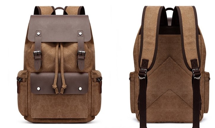 Sac à Dos Style Rétro Café - Louise Vintage