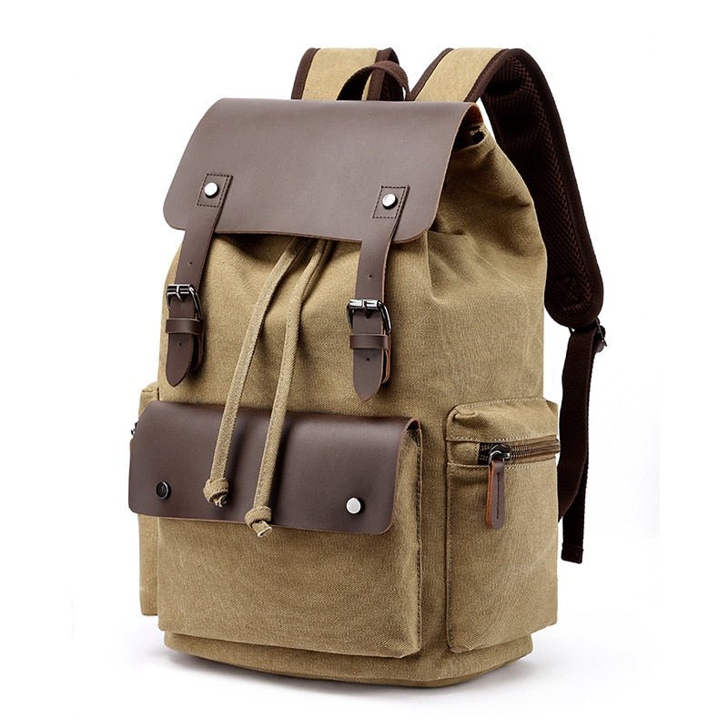 Sac à Dos Style Rétro Kaki - Louise Vintage