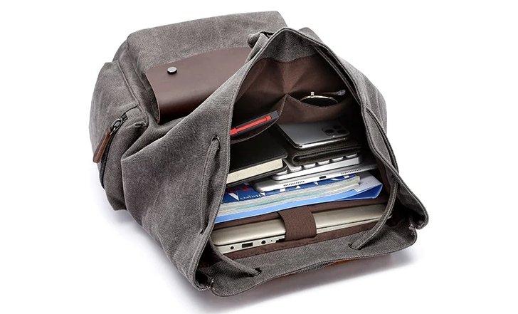 Sac à Dos Style Rétro Noir - Louise Vintage