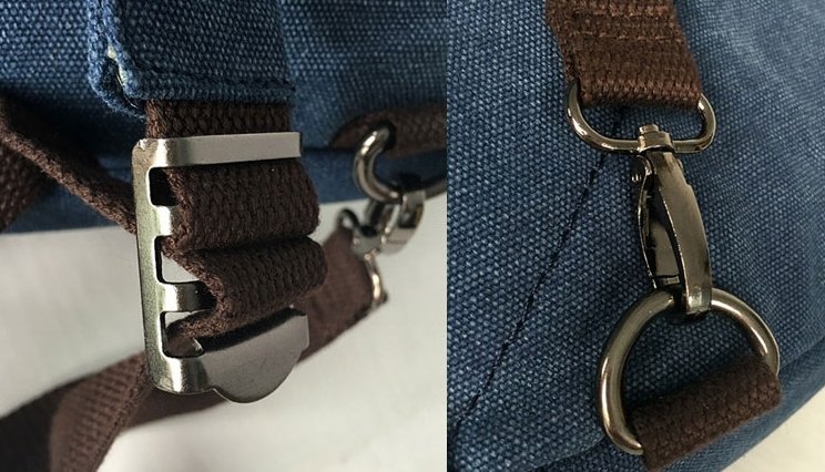 Sac à Dos Vintage Toile Bleu - Louise Vintage