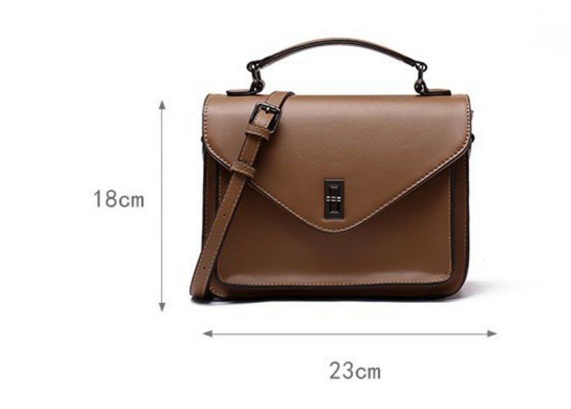 Sac à Main Cuir Vintage Femme Marron - Louise Vintage