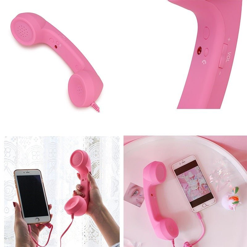 Sac à Main Téléphone Rétro Rose - Louise Vintage