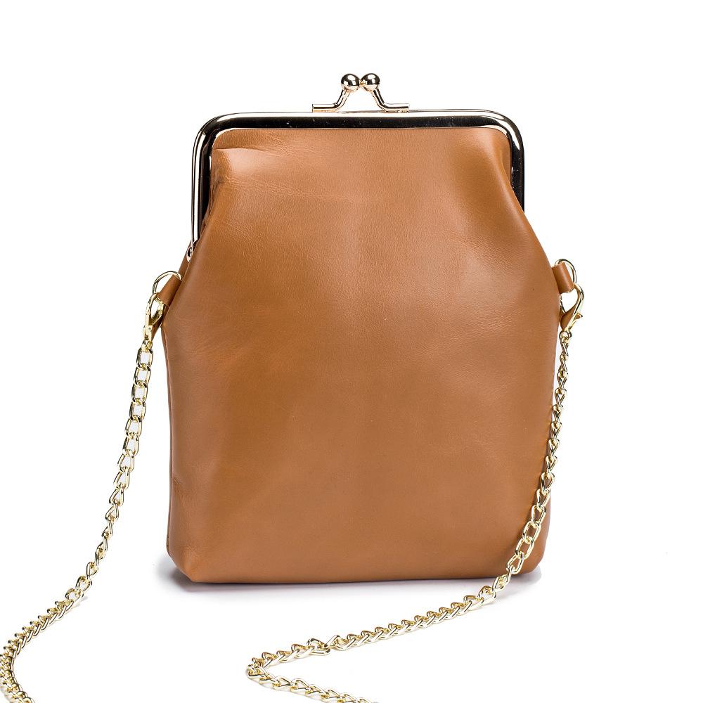Sac à Main Vintage Cuir Pas Cher Camel - Louise Vintage