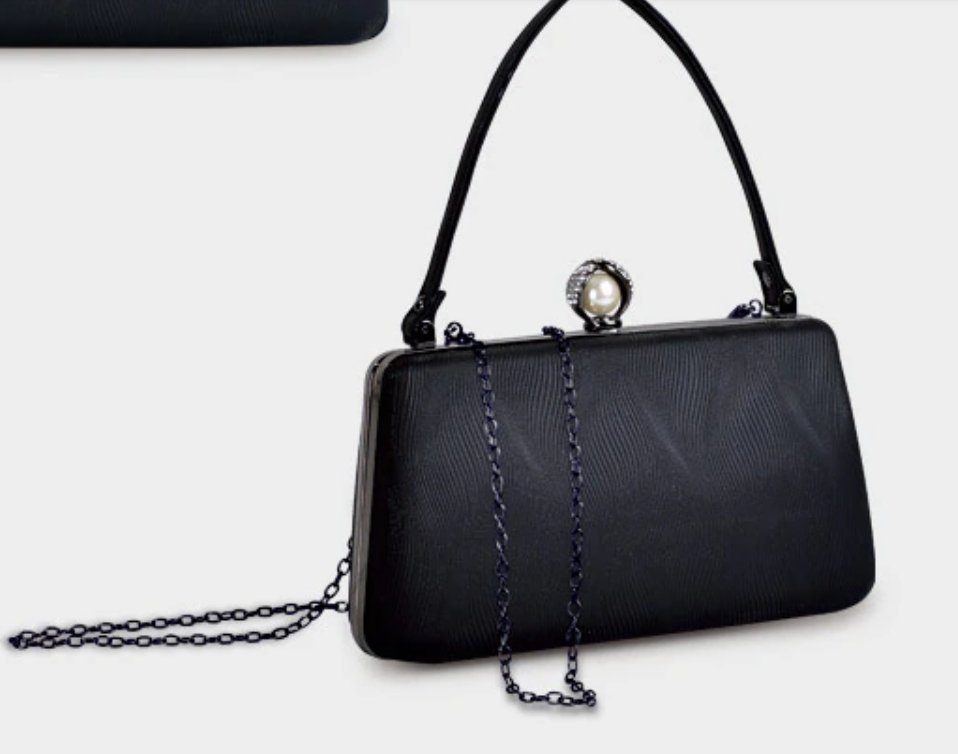 Sac à Main Vintage en Cuir Noir - Louise Vintage