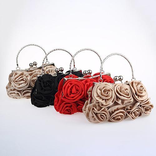 Sac à Main Vintage Roses Argent - Louise Vintage