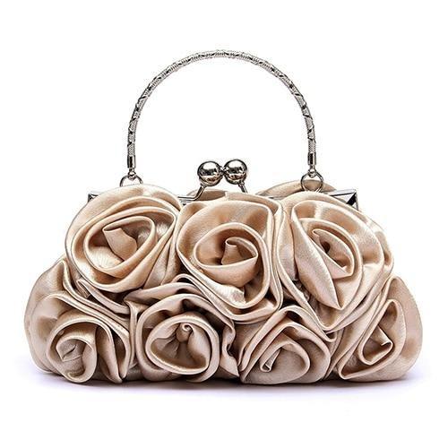 Sac à Main Vintage Roses Beige - Louise Vintage