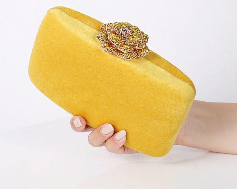 Sac à Main Vintage Style Porte Monnaie Jaune - Louise Vintage