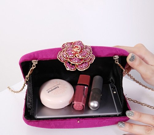 Sac à Main Vintage Style Porte Monnaie Rose - Louise Vintage