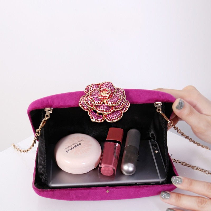 Sac à Main Vintage Style Porte Monnaie Violet - Louise Vintage
