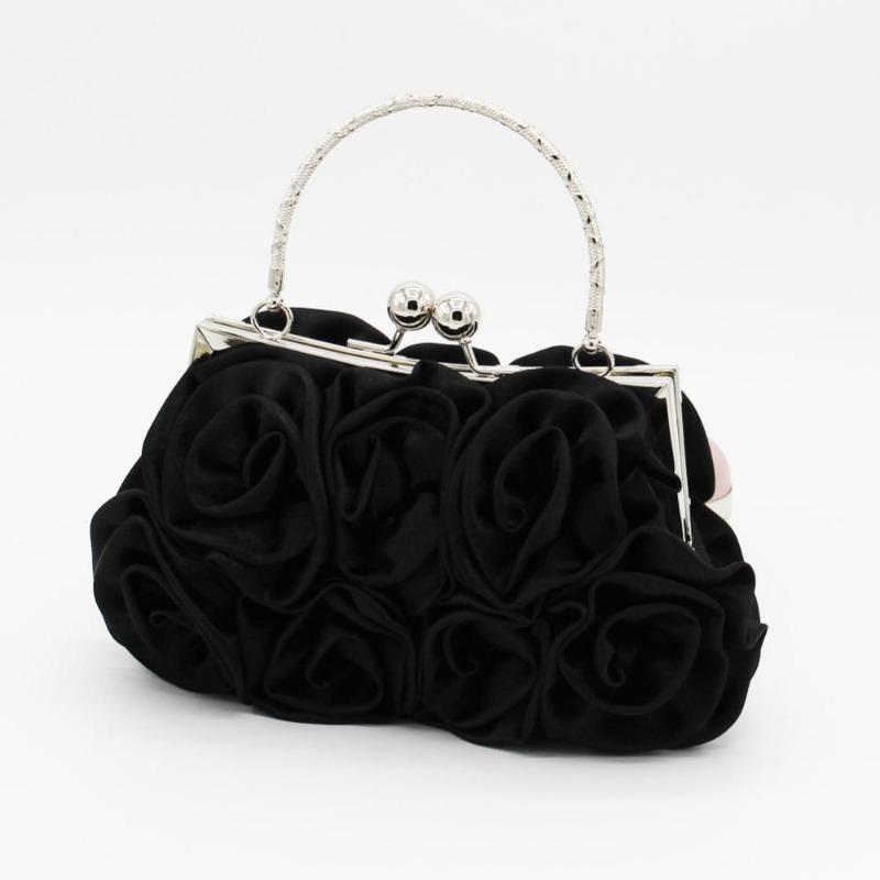 Sac à Main<br> Vintage Roses Noir - Louise Vintage