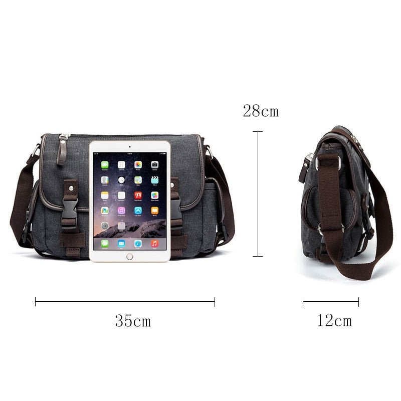 Sac Besace Vintage Noir - Louise Vintage