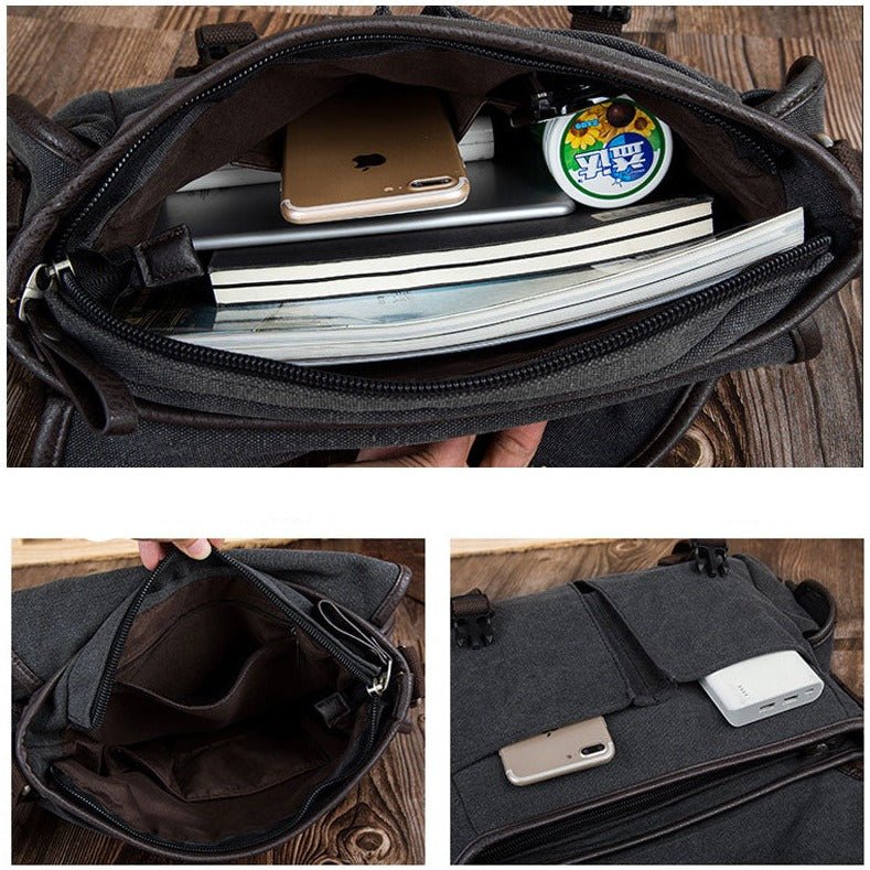 Sac Besace Vintage Noir - Louise Vintage