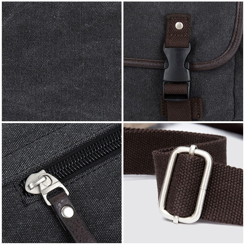 Sac Besace Vintage Noir - Louise Vintage