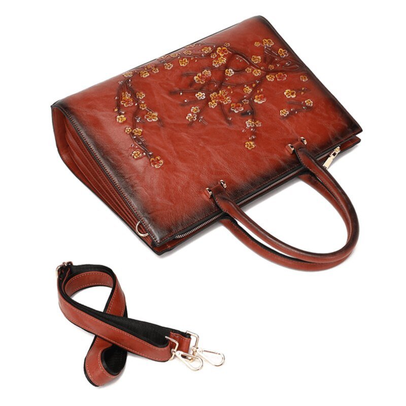 Sac de Cours Vintage Femme Marron - Louise Vintage