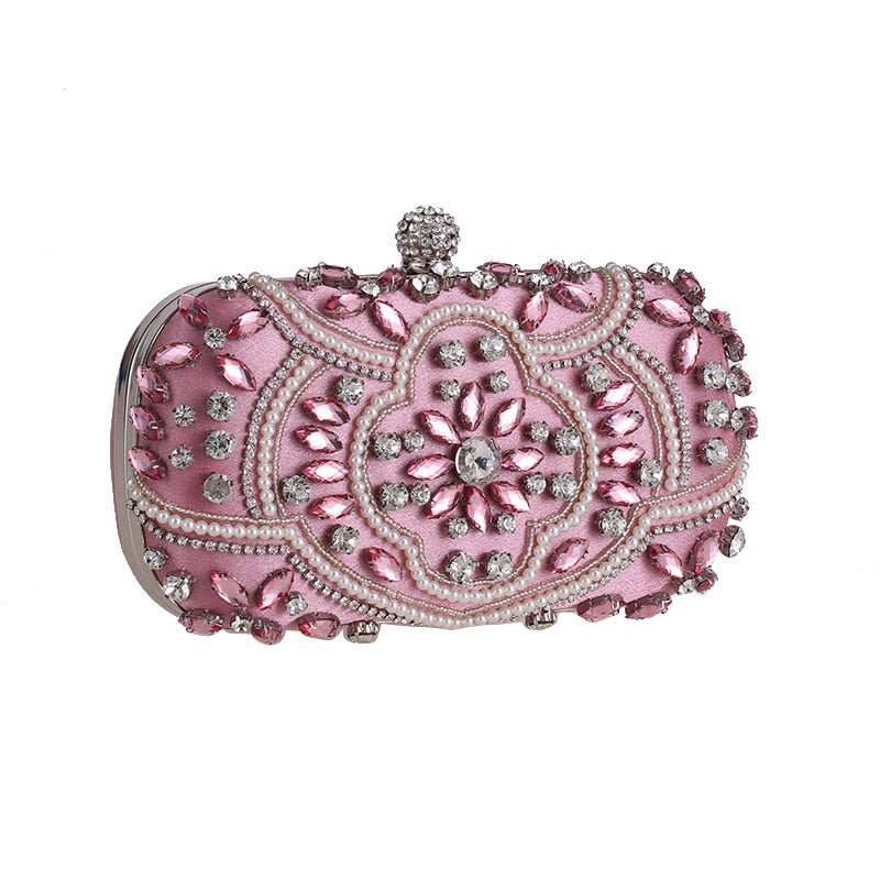 Sac de Soirée Portefeuille Rose - Louise Vintage