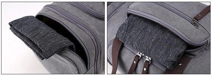 Sac de Voyage Homme Vintage Gris - Louise Vintage