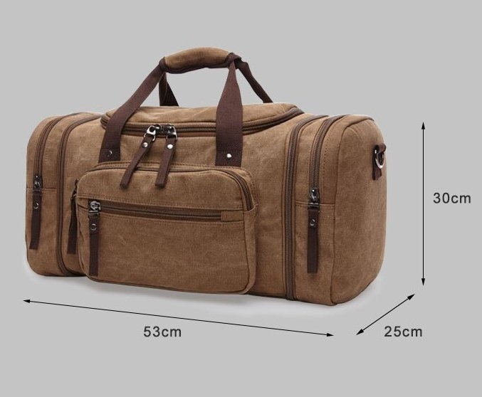 Sac de Voyage Homme Vintage Marron - Louise Vintage