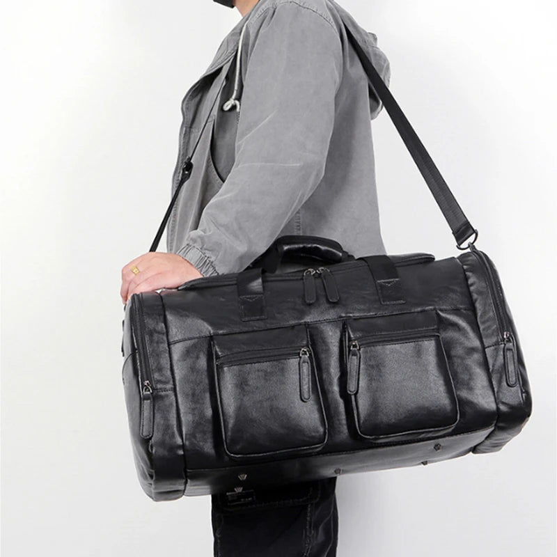 Sac de Voyage Vintage Noir - Louise Vintage