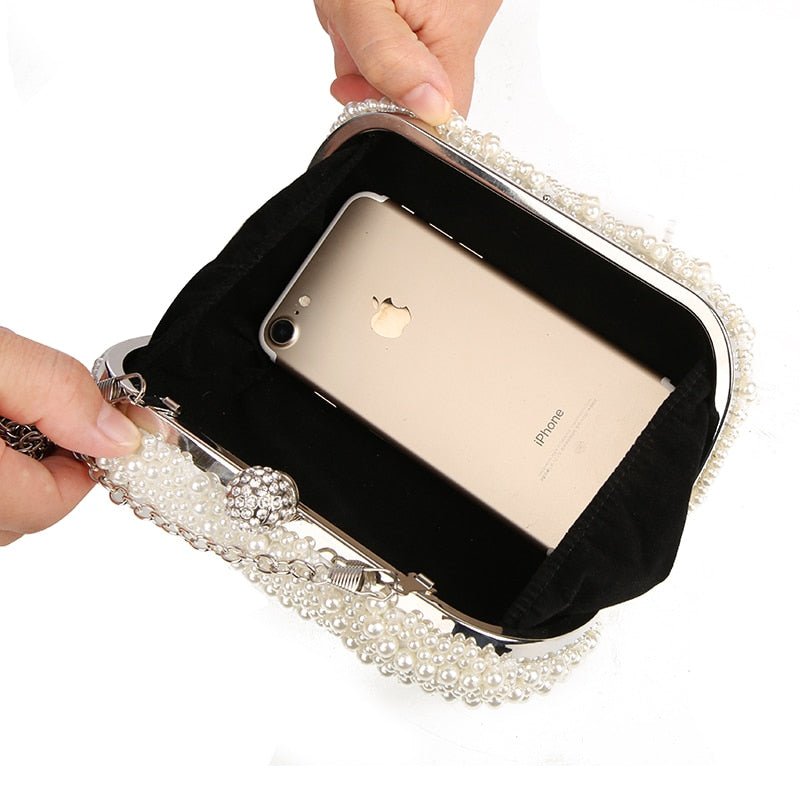 Sac en Perles Vintage Beige - Louise Vintage