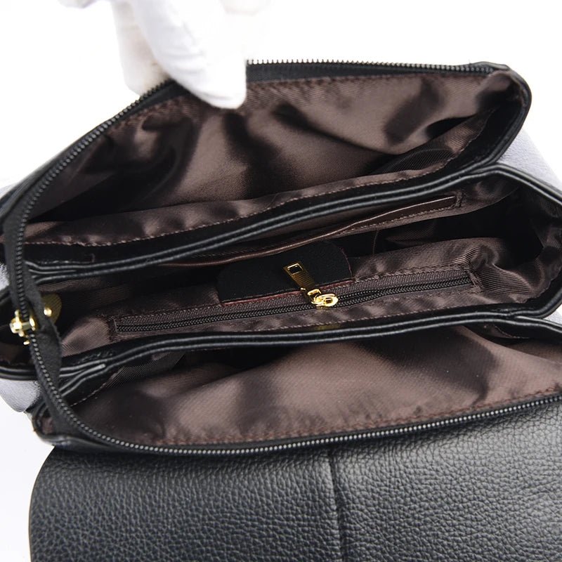 Sac Femme Cuir Vintage Bleu - Louise Vintage