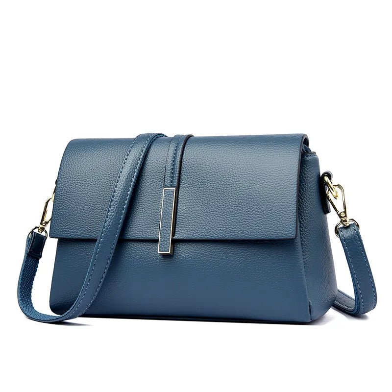 Sac Femme Cuir Vintage Bleu - Louise Vintage