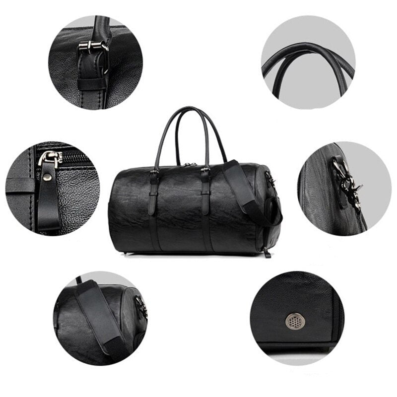 Sac Paquetage Vintage Noir - Louise Vintage