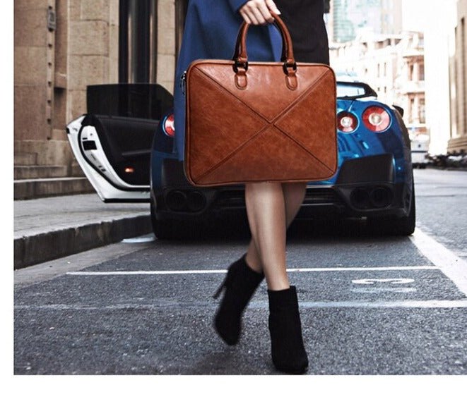 Sac PC Vintage 13 Pouces Marron - Louise Vintage