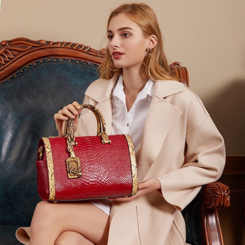 Sac Serpent Vintage Rouge - Louise Vintage