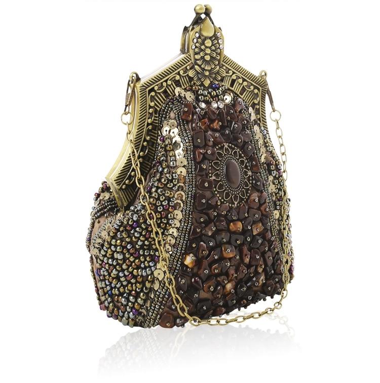 Sac Vintage Années 20 Luxe Marron - Louise Vintage