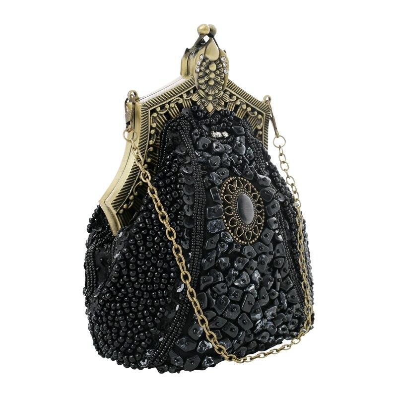 Sac Vintage Années 20 Luxe Noir - Louise Vintage