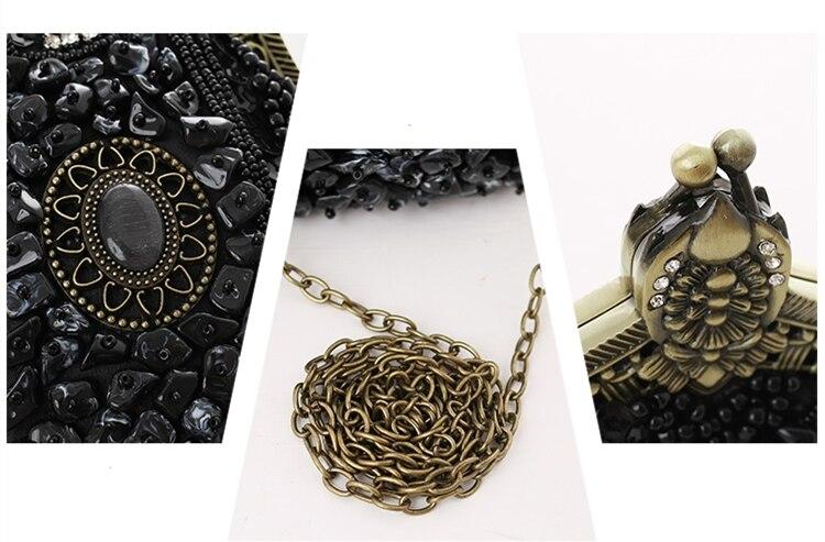 Sac Vintage Années 20 Luxe Noir - Louise Vintage