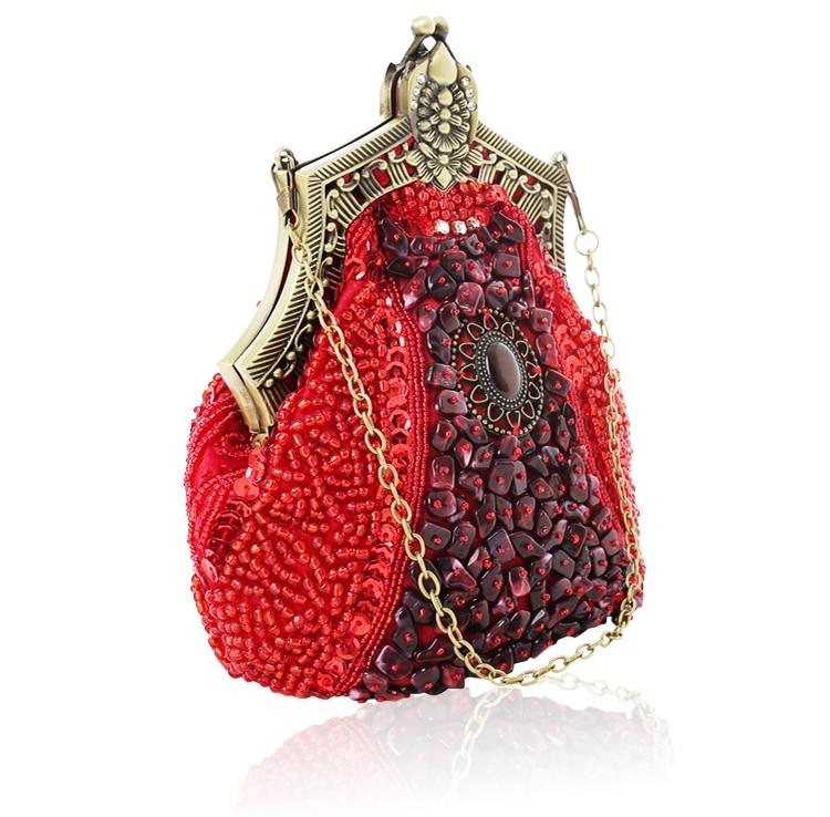 Sac Vintage Années 20 Luxe Rouge - Louise Vintage