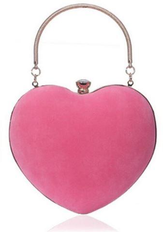 Sac Vintage Coeur Rose Bonbon - Louise Vintage