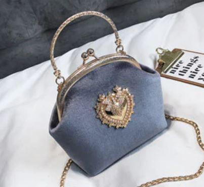 Sac Vintage Femme Chic Gris - Louise Vintage