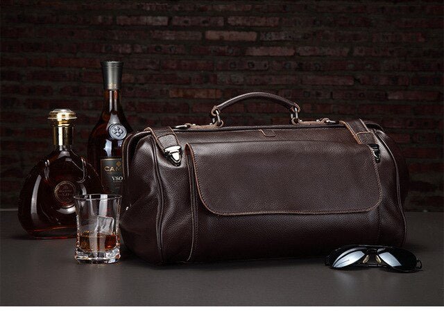 Sac Voyage Vintage Luxe Café - Louise Vintage
