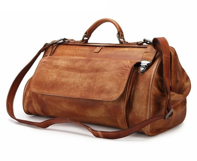 Sac Voyage Vintage Luxe Marron - Louise Vintage