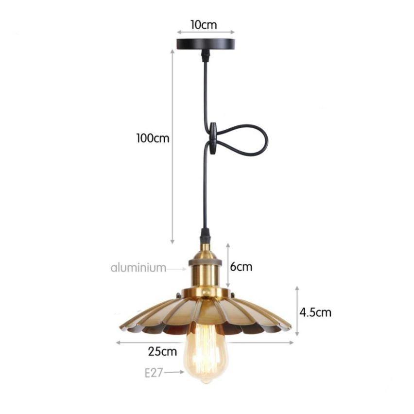 Suspension Coquillage Vintage Or - Louise Vintage