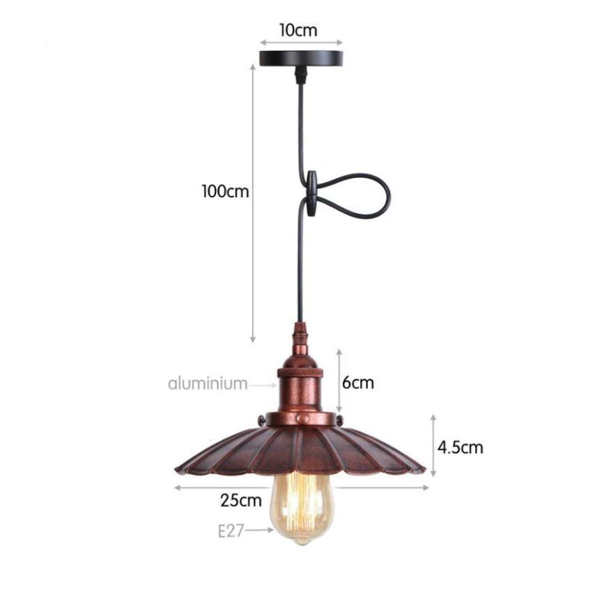 Suspension Coquillage Vintage Rouille - Louise Vintage