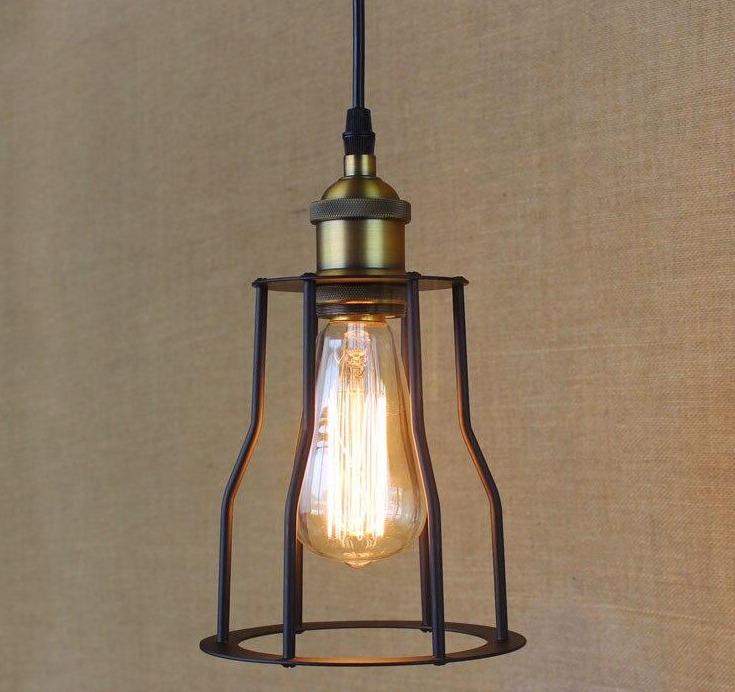 Suspension Vintage Grille Noir - Louise Vintage