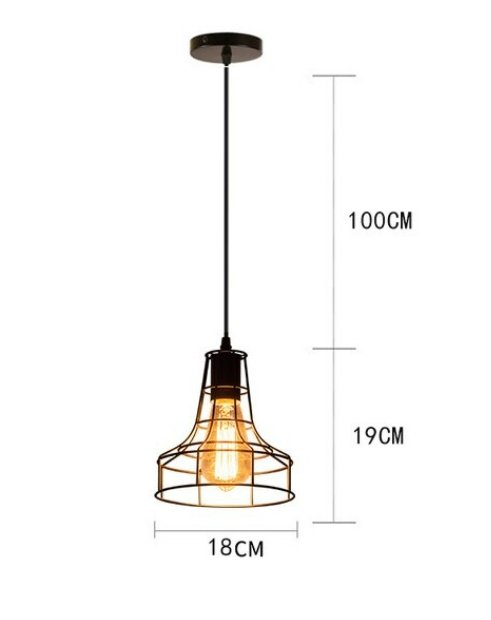 Suspension Vintage Grille Rouille - Louise Vintage