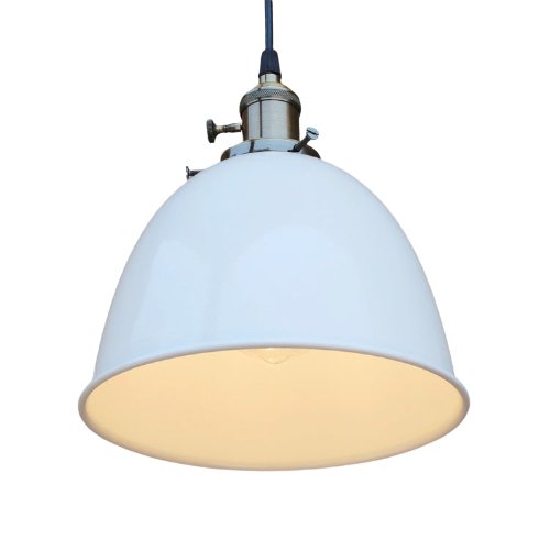 Suspension Vintage Rétro Cloche Blanche - Louise Vintage