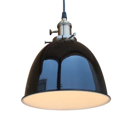 Suspension Vintage Rétro Cloche Noire - Louise Vintage