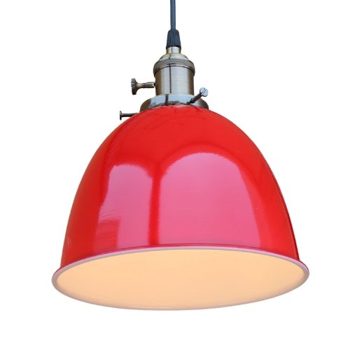 Suspension Vintage Rétro Cloche Rouge - Louise Vintage