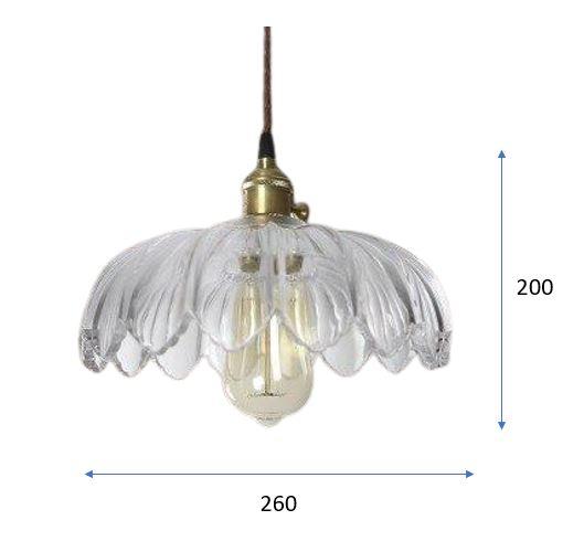 Suspension Vintage Verre Blanc - Louise Vintage